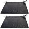 VIDAXL Intex Tapis Chauffant Solaire PVC 1,2 X 1,2 M 2 Pcs Noir - Noir -Pompe à chaleur Soldes 14276636 1