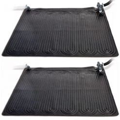 VIDAXL Intex Tapis Chauffant Solaire PVC 1,2 X 1,2 M 2 Pcs Noir - Noir