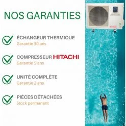 Pompe à Chaleur Piscine - Jusqu'à 35 M3, R32, COP 6.77, Réversible, Wifi, Modèle Arroka Pro 30 De Bypiscine -Pompe à chaleur Soldes 26411000 5