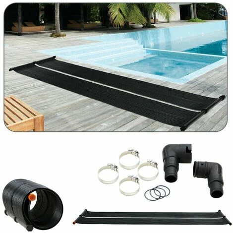AREBOS Chauffage Solaire Pour Piscine | 300 X 66 Cm | Plastique Résistant Aux UV | Noir | Extensible Selon Les Besoins - Noir 3 AREBOS Chauffage Solaire Pour Piscine | 300 X 66 Cm | Plastique Résistant Aux UV | Noir | Extensible Selon Les Besoins - Noir