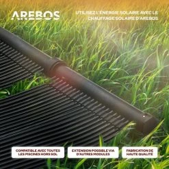 AREBOS Chauffage Solaire Pour Piscine | 300 X 66 Cm | Plastique Résistant Aux UV | Noir | Extensible Selon Les Besoins - Noir 9 AREBOS Chauffage Solaire Pour Piscine | 300 X 66 Cm | Plastique Résistant Aux UV | Noir | Extensible Selon Les Besoins - Noir -Pompe à chaleur Soldes 29149688 3