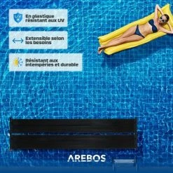 AREBOS Chauffage Solaire Pour Piscine | 300 X 66 Cm | Plastique Résistant Aux UV | Noir | Extensible Selon Les Besoins - Noir 10 AREBOS Chauffage Solaire Pour Piscine | 300 X 66 Cm | Plastique Résistant Aux UV | Noir | Extensible Selon Les Besoins - Noir -Pompe à chaleur Soldes 29149688 4