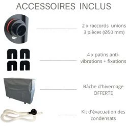 BYPISCINE Pompe à Chaleur Piscine Full Inverter - Jusqu'à 40 M3, Full Inverter, Wifi, R32, COP>10, Modèle Arroka X-FULL Inverter 30 -Pompe à chaleur Soldes 36494875 5