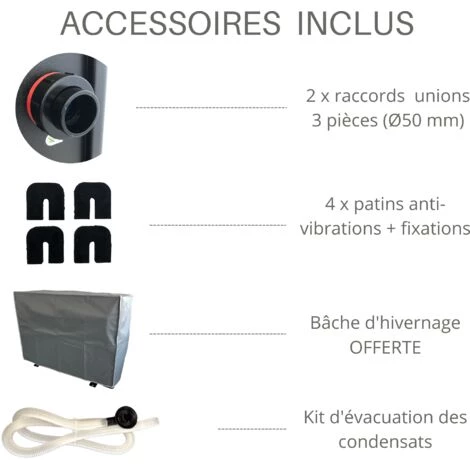 BYPISCINE Pompe à Chaleur Piscine Full Inverter - Jusqu'à 90 M3, Full Inverter, Wifi, R32, COP>10, Modèle Arroka X-FULL Inverter 90 7 BYPISCINE Pompe à Chaleur Piscine Full Inverter - Jusqu'à 90 M3, Full Inverter, Wifi, R32, COP>10, Modèle Arroka X-FULL Inverter 90 – Image 5
