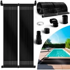 Tillvex Chauffage Solaire Pour Piscine 76 X 300 Cm | Réchauffeur Solaire écologique | Ensemble Complet De Chauffage Pour Piscine | Tapis Solaires | Collecteur Solaire Pour L'eau Chaude