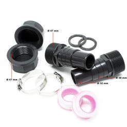 WILTEC Chauffage Solaire Pour Piscine Pour Le Raccord à Une Pompe De Piscine PVC 605 X 80 Cm -Pompe à chaleur Soldes 4257223 4