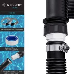 KESSER® Collecteur Solaire | Chauffage De Piscine écologique | 108 x 74 x 15 cm (L x l x H) | Chauffe-eau | Chauffage Solaire Pour Piscines L Plastique Résistant Aux UV L Débit De 10 000 litres Par Heure, 108x73 Cm (de) -Pompe à chaleur Soldes 51039107 3