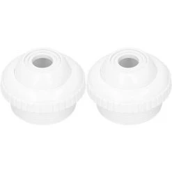 SUPERMARKET Buse De Piscine, Buse De Sortie Avec Ouverture De 1,5", Buse De Refoulement De Piscine à Filetage Mâle Pour Piscine Souterraine Piscine Accessoire,2 Pièces,Superma,blanc