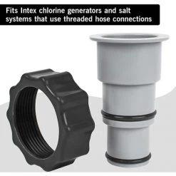 SUPERMARKET Adaptateur De Tuyau De Rechange Pour Pompe Avec Filetage - Pour Tuyau De 1,5 Et 1,25" - Série A 25077RP 8" Gris Lot De 2,Superma -Pompe à chaleur Soldes 55281303 4