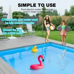 BENOBBY KIDS Chauffe-piscine électrique à Immersion Avec Protection En Acier Inoxydable Pour Piscines Creusées, Rose, Une Pièce 11 BENOBBY KIDS Chauffe-piscine électrique à Immersion Avec Protection En Acier Inoxydable Pour Piscines Creusées, Rose, Une Pièce -Pompe à chaleur Soldes 55512917 5