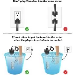 BENOBBY KIDS Chauffe-eau électrique à Immersion, Chauffe-eau Seau 1500 W Avec Tête De Suspension De Garde En Acier Inoxydable Chauffe-eau Submersible Portable Pour Baignoire, Piscine Gonflable, Une Pièce -Pompe à chaleur Soldes 55513602 4