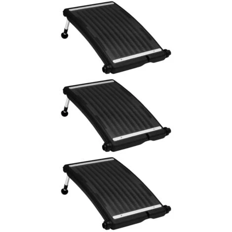 ASUPERMALL Panneaux De Chauffage Solaire De Piscine Courbés 3pcs 72,5x46cm 3 ASUPERMALL Panneaux De Chauffage Solaire De Piscine Courbés 3pcs 72,5x46cm