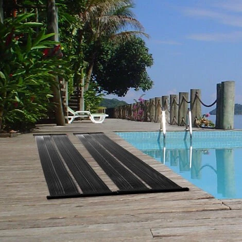 VICCO Chauffe-piscine 600cm Noir Solaire Absorbeur Piscine Lot De 2 5 VICCO Chauffe-piscine 600cm Noir Solaire Absorbeur Piscine Lot De 2 – Image 3