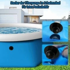 QERSTA Jardin Piscine Lot De 10 Bouchons D'étanchéité Pour Piscine - Prise Murale - Pour Accessoires De Piscine Intex - Bouchon De Rechange Pour Piscine - Bouchon (10 Pack) -Pompe à chaleur Soldes 59161894 3