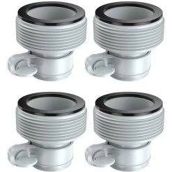 HABIENTôT Lot De 4 Adaptateur De Tuyau De Piscine Adaptateurs Type B Tuyau De Type B De 1,25" (environ 3,2 Cm) à 1,5" (environ 3,8 Cm) Oi-FRIS