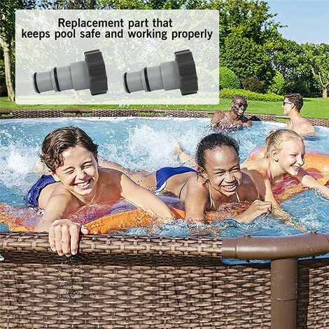 HABIENTôT Adaptateur De Tuyau De Piscine Adaptateur De Tuyau De Rechange Pour Pompe Avec Filetage - Pour Tuyau De 1,5 Et 1,25" - Série A 25077RP 8" Gris Lot De 2 Oi-FRIS 7 HABIENTôT Adaptateur De Tuyau De Piscine Adaptateur De Tuyau De Rechange Pour Pompe Avec Filetage - Pour Tuyau De 1,5 Et 1,25" - Série A 25077RP 8" Gris Lot De 2 Oi-FRIS – Image 5