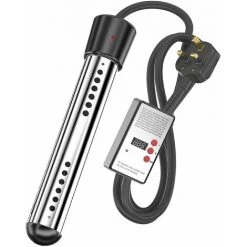 DONTODENT Thermoplongeur électrique 2000w. Chauffe-seau Submersible Avec Arrêt Automatique. Chauffe 5 Gallons D'eau En Quelques Minutes.noir. 2000w-Ruiklucky